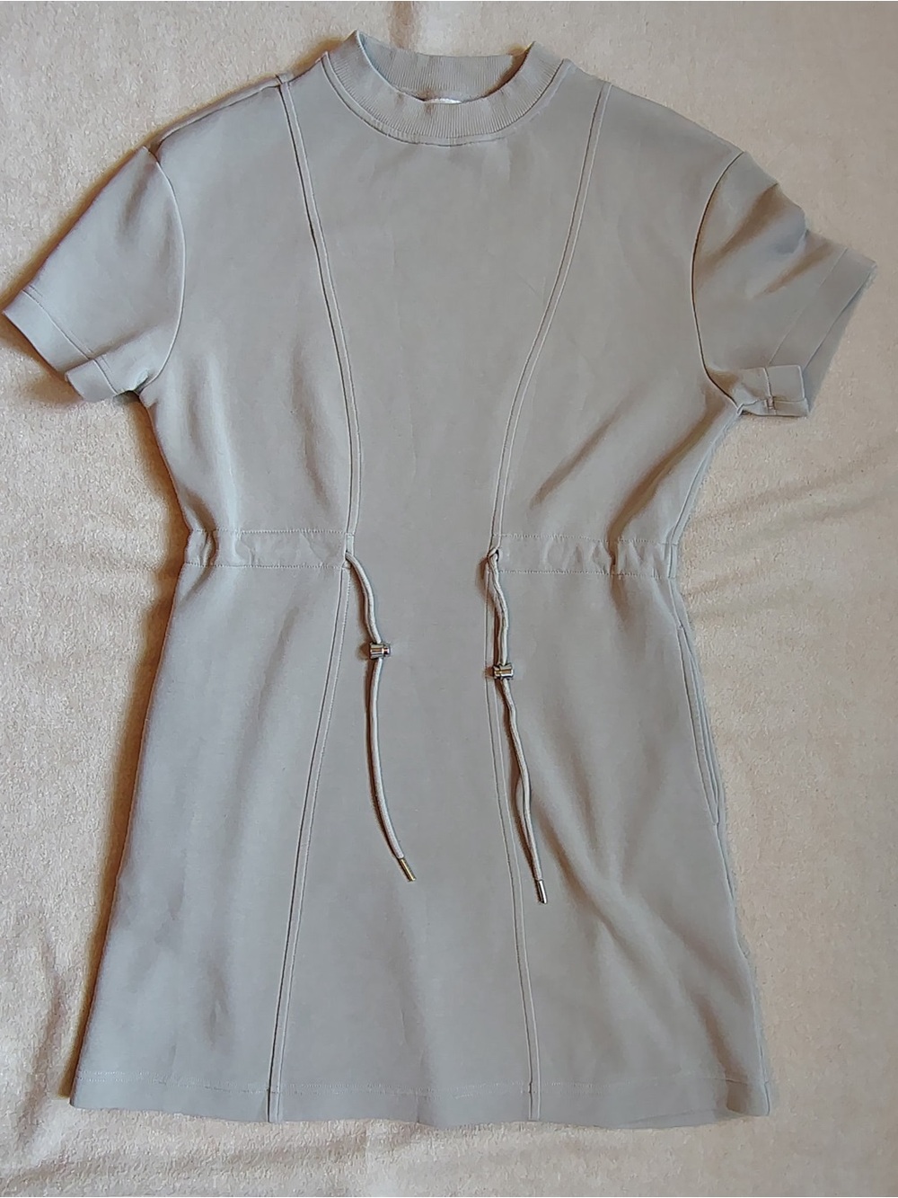 Varley Double Soft Maple Mini Dress Women XS Light gray Marl W/ Pockets